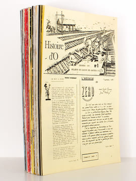 Histoires d'O. Les Trains [ Lot de 33 numéros du n° 1 de décembre 1983 au  n° 34 d'octobre 1990 sauf le numéro 29 ] Bulletin de liaison des amateurs ...