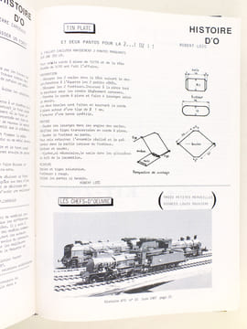 Histoires d'O. Les Trains [ Lot de 33 numéros du n° 1 de décembre 1983 au  n° 34 d'octobre 1990 sauf le numéro 29 ] Bulletin de liaison des amateurs ...