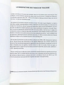 La Manufacture des Tabacs. Pourquoi la sauvegarder ? Catalogue réalisé par l'Association pour la Sauvegarde de la Manufacture des Tabacs [ Manufacture ...