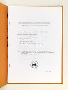 Musée Français du Chemin de Fer. Exposition transitoire de Mulhouse-Nord. Catalogue