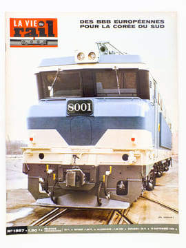 La Vie du Rail [ lot de 3 numéros avec des articles relatifs aux chemins de fer coréens ] : n° 1308 la Corée du Sud vue du train (septembre 1971) ; n° ...