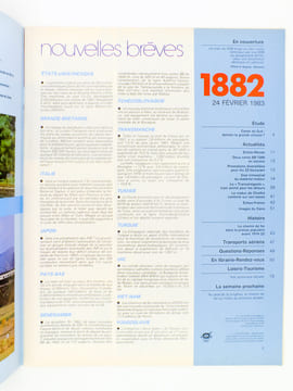 La Vie du Rail [ lot de 3 numéros avec des articles relatifs aux chemins de fer coréens ] : n° 1308 la Corée du Sud vue du train (septembre 1971) ; n° ...