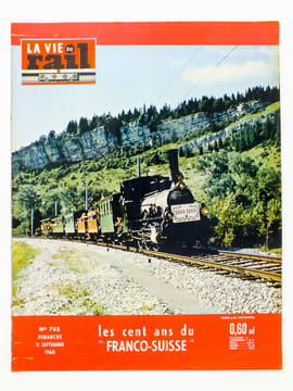 La Vie du Rail [ lot de 5 numéros avec des articles relatifs aux chemins de fer en Suisse : trains à vapeur et tramways ] : n° 415 des rives du Léman ...