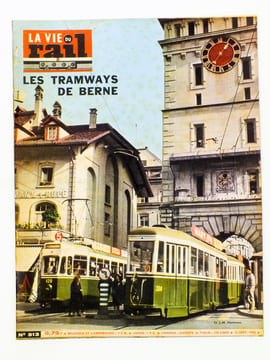 La Vie du Rail [ lot de 5 numéros avec des articles relatifs aux chemins de fer en Suisse : trains à vapeur et tramways ] : n° 415 des rives du Léman ...