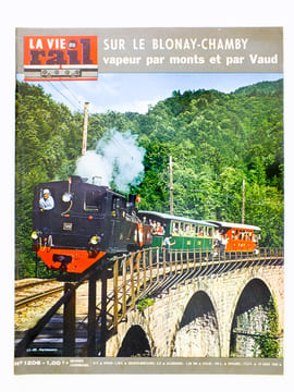 La Vie du Rail [ lot de 5 numéros avec des articles relatifs aux chemins de fer en Suisse : trains à vapeur et tramways ] : n° 415 des rives du Léman ...