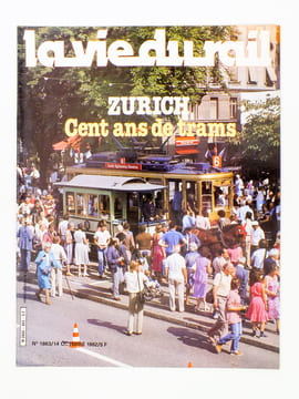 La Vie du Rail [ lot de 5 numéros avec des articles relatifs aux chemins de fer en Suisse : trains à vapeur et tramways ] : n° 415 des rives du Léman ...