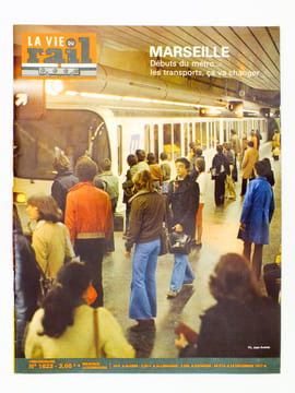 La Vie du Rail [ lot de 7 numéros avec des articles relatifs au rail à Marseille et dans ses environs ] : n° 815 les tramways de Marseille (octobre ...