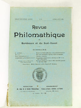 Revue Philomathique de Bordeaux et du Sud-Ouest [ 4 Numéros - Année 1926 Complète ] 1 : Janvier - Mars 1926 ; 2 : Avril - Juin 1926 ; 3 : Juillet - ...