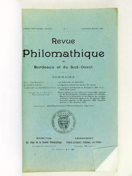 Revue Philomathique de Bordeaux et du Sud-Ouest [ 4 Numéros - Année 1926 Complète ] 1 : Janvier - Mars 1926 ; 2 : Avril - Juin 1926 ; 3 : Juillet - ...