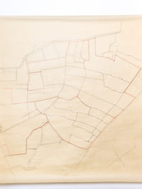 Plan manuscrit colorié du Domaine de Puygueraud situé dans les communes de Baurech et Tabanac dressé d'après les documents fournis par Mme Vve Sorbé en 1861 [ Avec : ] Extrait du Plan Cadastral de la Commune de Baurech en janvier 1881. Détail des circuits d'irrigation sur 4 bassins [ On joint : ] Un calque du précédent plan et un plan de Bridat, à Baurech, levé en 1932