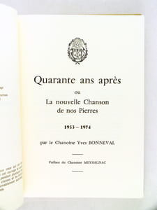 40 ans après ou La nouvelle Chanson de nos Pierres.
