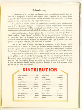L'Entraîneuse. Michèle Morgan dans l'Entraîneuse avec Gilbert Gil, Jeanne Lion, Frehel, Tramel.. GIL, Gilbert ; LION, Jeanne ; FREHEL ; TRAMEL ; ...