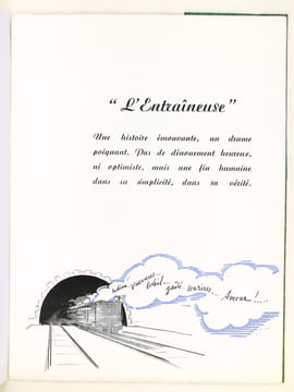 L'Entraîneuse. Michèle Morgan dans l'Entraîneuse avec Gilbert Gil, Jeanne Lion, Frehel, Tramel.. GIL, Gilbert ; LION, Jeanne ; FREHEL ; TRAMEL ; ...