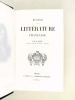 Histoire de la Littérature Française.. SAUCIE, D.