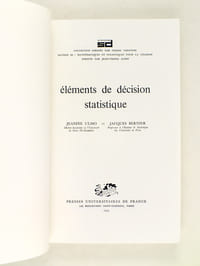 Eléments de décision statistique.