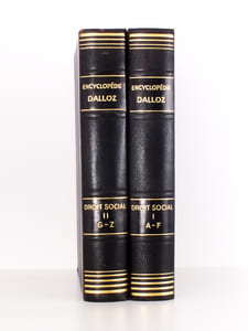 Répertoire de droit social et du travail ( encyclopédie Dalloz , 2 tomes - complet ) : 1. Accident du travail - Frontaliers ; 2. Gaz et électricité - Voitures de place et taxis
