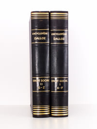 Répertoire de droit social et du travail ( encyclopédie Dalloz , 2 tomes - complet ) : 1. Accident du travail - Frontaliers ; 2. Gaz et électricité - Voitures de place et taxis