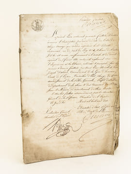 [ Exceptionnel document manuscrit pour l'histoire de l'édition française 1810-1846 : "Registre aux déclarations" des célèbres Imprimeurs-Libraires ...