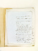 [ Un plagiat sous l'Empire ou les conseils du Baron Walckenaer au librairie Dentu - Année 1811 ] Dossier recueillant 11 lettres et documents ...