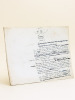 Manuscrit autographe d'un article consacré à Jenner [ Texte d'un chapitre de l'ouvrage Le Panthéon des Hommes Utiles, par Gustave Chadeuil et ...