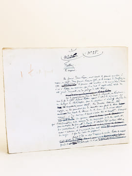 Manuscrit autographe d'un article consacré à Fulton [ Texte d'un chapitre de l'ouvrage Le Panthéon des Hommes Utiles, par Gustave Chadeuil et ...