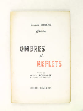 Ombres et Reflets. Poésies. [ Edition originale ]. SOUDEIX, Charles