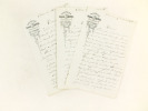 3 Lettres autographes signées sur papier à en-tête de l'Imprimerie Georges Jacob, Cloître St-Etienne, Orléans [ Adressées à Edouard Dentu, évoquant le ...