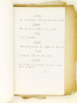 [ Lot de 3 Manuscrits et Notes manuscrites dont deux autographes ] I : Les Bras qui s'ouvrent. Un acte en vers ; II : Notes manuscrites pour 3 ...