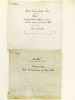 Manuscrit : Monita Secreta Societatis Jesu. Notes sur les Similitudes et 1er Cahier : différences existant entre trois éditions de 1718, 1824 et 1861 ...
