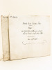 Manuscrit : Monita Secreta Societatis Jesu. Notes sur les Similitudes et 1er Cahier : différences existant entre trois éditions de 1718, 1824 et 1861 ...