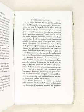 Esquisses Européennes commencées en 1798, et finies en 1815. Pour servir de suite à la Correspondance du Baron de Grimm et de Diderot. [ Edition ...