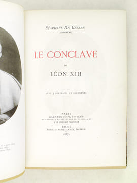 Le Conclave de Léon XIII [ Edition originale ]. DE CESARE, Raphaël