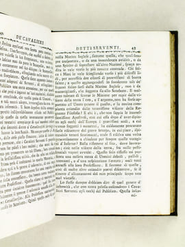 Riflessioni Filosofiche, e Politiche sul Genio, e Carattere de' Cavalieri detti Serventi secondo le Massime del Secolo XVIII. ANONYME ; [ MAMACCHI, ...