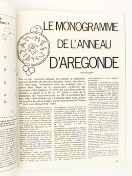 Les dossiers de l'Archéologie (revue) n° 32 à 38 ( année 1979 complète ) : 32. découverts à Saint-Denis : bijoux et parures mérovingiens de la reine ...