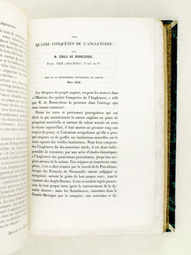 [ Recueil d'articles et tirés-à-part de comptes-rendus historiques par le Comte Adolphe de Circourt  ] Histoire sur le Voyage du Roi Harald, et ...