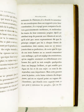 De la Littérature Française, pendant le Dix-Huitième siècle.. BARANTE, M. de