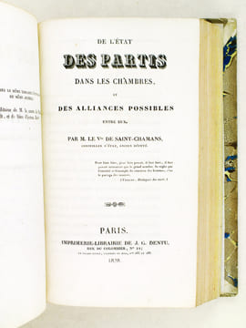 Des moyens de mettre la Charte en harmonie avec la Royauté par M. Cottu [ Suivi de : ] De l'Esprit de Corps et de l'Esprit de Parti, suivi de Quelques ...