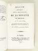 Récit Historique sur la Restauration de la Royauté en France, le 31 Mars 1814 [Suivi de : ] Lettre à un Electeur de Paris [Suivi de : ] Préliminaires ...