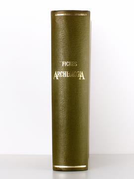 Fiches pédagogiques Archeologia ( suppléments de la revue Archeologia ) relatives à la civilisation romaine : lot de 67 fiches sur 30 sujets. ...