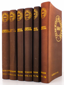 Comédie Française - revue mensuelle de la Comédie-Française , lot de 7 saisons, de 1971 - 1972 à 1977 - 1978 (numéros 1 à 70 sauf les n° 47, 48, 49, ...