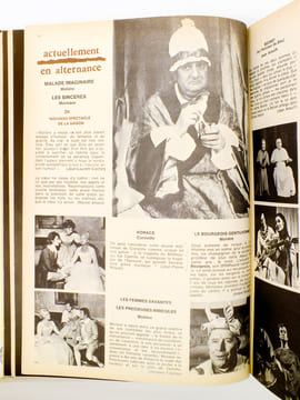 Comédie Française - revue mensuelle de la Comédie-Française , lot de 7 saisons, de 1971 - 1972 à 1977 - 1978 (numéros 1 à 70 sauf les n° 47, 48, 49, ...