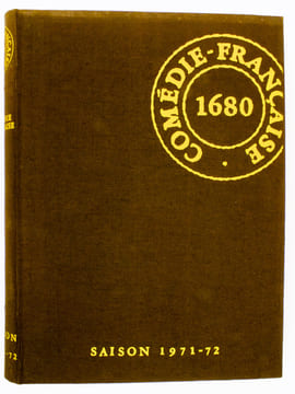 Comédie Française - revue mensuelle de la Comédie-Française , lot de 7 saisons, de 1971 - 1972 à 1977 - 1978 (numéros 1 à 70 sauf les n° 47, 48, 49, ...