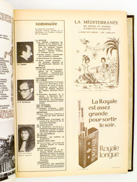 Comédie Française - revue mensuelle de la Comédie-Française , lot de 7 saisons, de 1971 - 1972 à 1977 - 1978 (numéros 1 à 70 sauf les n° 47, 48, 49, ...