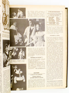 Comédie Française - revue mensuelle de la Comédie-Française , lot de 7 saisons, de 1971 - 1972 à 1977 - 1978 (numéros 1 à 70 sauf les n° 47, 48, 49, ...