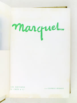 Marquet [ Avec une Lettre autographe signée de Marcelle Marquet au Docteur Raoul Germain : ] "18 février 1964. Cher Docteur et ami, Je vous remercie ...
