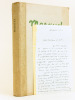 Marquet [ Avec une Lettre autographe signée de Marcelle Marquet au Docteur Raoul Germain : ] "18 février 1964. Cher Docteur et ami, Je vous remercie ...