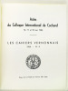 Les Cahiers Vernonnais (1964 - n° 4) Actes du Colloque International de Cocherel 16, 17 et 19 mai 1964 Thème : La Bataille de Cocherel et son époque.. ...
