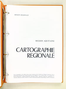 Cartographie Régionale. Région Aquitaine.