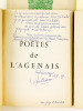 [ Lot de 7 recueils de Poésies locales ] Poètes du Bordelais 1900-1956 (2 Tomes - Complet) ; Poètes des Landes 1900-1958 ; Poètes de l'Agenais ...
