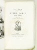 Almanach du Vieux Paris pour 1884. Société des Eclectiques ; CAUSIN ; GACHET (Dr. Paul Ferdinand) ; LA VILLEHERVE